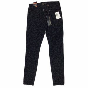 i Jeans By Buffalo Skinny Ankle Jeans Stretch Black Print Women's 27 (4)